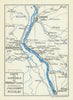 Pouilly-sur-Loire & Sancerre vineyards/wine region—Nicolas small wine map 1927