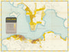 Victoria & Kowloon—Hong Kong street plan & population-density map—HMSO 1952