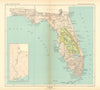 Florida—Native American land cessions—Seminole 1823—Appalachicola—Royce 1899 map