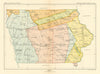 Iowa 1—Indian land cessions—Sauk & Fox—Sioux—Iowa—Neutral Strip—Royce 1899 map