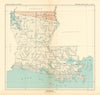 Louisiana—Native American land cessions—Quapaw 1818—Caddo 1835—Royce 1899 map
