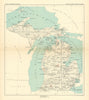 Michigan 2—Native American land cessions—Ottawa—Chippewa—Wyandot—Royce 1899 map