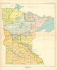 Minnesota 1—Indian land cessions—Sioux (Dakota)—Chippewa (Ojibwe)—Royce 1899 map