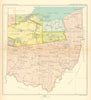 Ohio—Indian land cessions—Wyandot—Delaware—Shawnee—Miami—Ottawa—Royce 1899 map