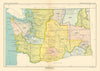 Washington 1—Indian land cessions—Yakama—Duwamish—Suquamish—Makah—Royce 1899 map