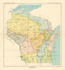 Wisconsin 1—Indian land cessions—Chippewa—Winnebago—Menomini—Royce 1899 map