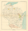 Wisconsin 2—Indian land cessions—Sauk & Fox—Menomini—Chippewa—Royce 1899 map