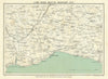 LYME REGIS SEATON BRIDPORT environs. Dorset Devon. WARD LOCK 1901 old map