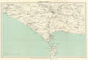 WEYMOUTH environs. Chesil Beach Portland Dorchester Bridport. Dorset 1901 map
