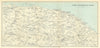 NORFOLK COAST. Cromer & Sheringham environs. North Walsham Mundesley 1926 map