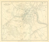 BUXTON antique town/city plan. Derbyshire. WARD LOCK 1925 old map