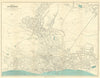 EASTBOURNE vintage town/city plan. Sussex. WARD LOCK 1951 old vintage map