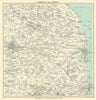 NORFOLK BROADS. Great Yarmouth Lowestoft Beccles Norwich. WARD LOCK 1915 map