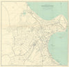 SCARBOROUGH vintage town/city plan. Yorkshire. WARD LOCK 1932 old vintage map