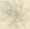 GLASGOW vintage tourist town city plan. Scotland. WARD LOCK 1939 old map