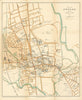 Plan of Oxford—Edward C. Alden's colleges & horse-tram routes city plan 1905 map