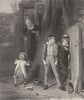 WOLVES. The Wolf and the lamb c1870 old antique vintage print picture