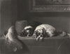 DOGS. The Cavalier's pets-Landseer c1870 old antique vintage print picture