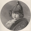 ROYALTY. Amazon(Princess Helena) c1870 old antique vintage print picture