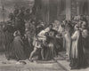 LEICS. Wolsey at Leicester Abbey c1870 old antique vintage print picture