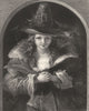 PORTRAITS. The Chapeau De Brigand c1870 old antique vintage print picture