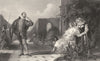 SHAKESPEARE. Malvolio c1870 old antique vintage print picture