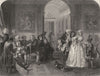 WRITERS. Dr Johnson, Ante-Room of Lord Chesterfield c1870 old antique print