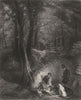 DOGS. The cover side c1870 old antique vintage print picture