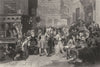 FINANCE. The South-Sea bubble c1870 old antique vintage print picture