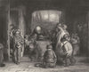 CHILDREN. The last in c1870 old antique vintage print picture