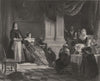 ROYALTY. Sancho and the Duchess c1870 old antique vintage print picture