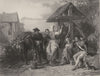 PORTRAITS. The tired soldier c1870 antique vintage print picture