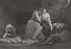 PRETTY LADIES. Florimel and the Witch c1870 old antique vintage print picture