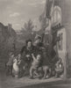 SOCIETY. Fair-time c1870 old antique vintage print picture