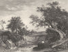LANDSCAPES. The Angler's nook c1870 old antique vintage print picture