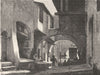 ROME. Fish Market 1872 old antique vintage print picture