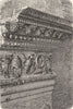 ROME. Entablature of Temple Concord 1872 old antique vintage print picture