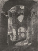 ROME. Interior of the Colloseum 1872 old antique vintage print picture