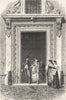 ROME. Gate of the Palace of Venice 1872 old antique vintage print picture