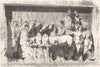 ROME. Bas-relief of the Arch of Titus 1872 old antique vintage print picture