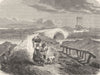 ROME. Ponte Salario 1872 old antique vintage print picture