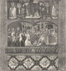ROME. Legend of St Alexius. Fresco 10th Century 1872 old antique print picture