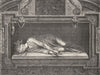 ROME. St Cecilia, by S Maderno 1872 old antique vintage print picture
