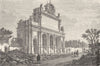 ROME. The Pauline Fountain 1872 old antique vintage print picture