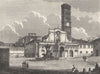 ROME. Santa Maria in Cosmedin 1872 old antique vintage print picture
