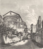 ROME. St & Apse of San-Giovanni-e-Paolo 1872 old antique vintage print picture
