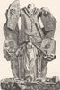 ROME. 1 of Trophies, Marius, Capitol 1872 old antique vintage print picture