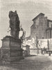ROME. Frontage of Sta Maria in Aracoeli 1872 old antique vintage print picture