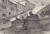 ROME. Scala Coeli, Gt steps of Sta Maria Capitol 1872 old antique print