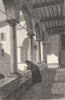 ROME. Upper Gallery of Cloister Aracoeli 1872 old antique print picture